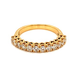 (MIA) Banda con diamantes en oro amarillo 18k