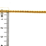 Cadena Cordón en oro amarillo 18k. 60cm