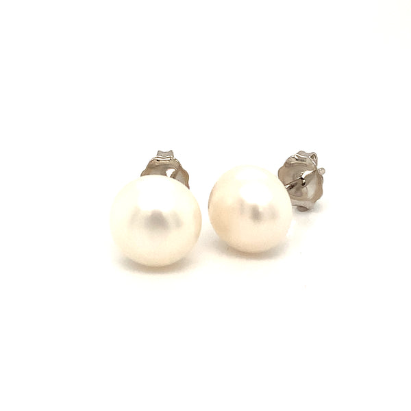 (SWAN) Aretes de perlas cultivadas en plata 925  ANTES:  $49.00