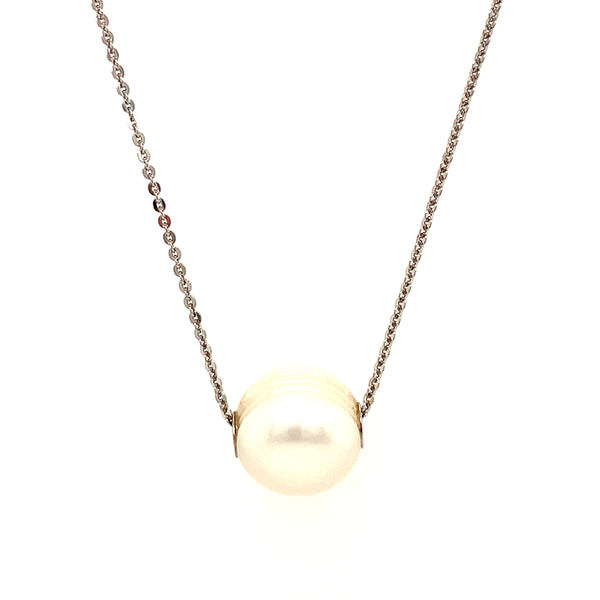 (SWAN) Collar de perlas cultivadas en plata 925. 45cm  ANTES:  $65.00