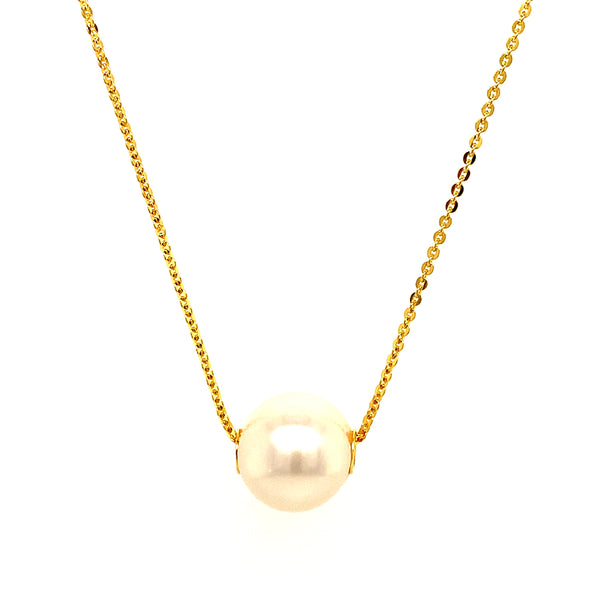 (SWAN) Collar de perlas cultivadas en plata 925. 45cm