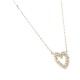 (MIA) Collar (corazón) con diamante en oro blanco 18kt.  ANTES: $399.00