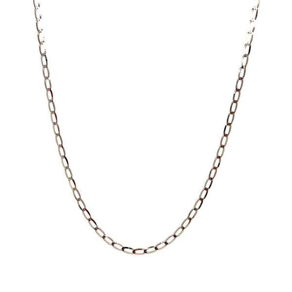 Cadena en oro blanco 10kt. 45cm