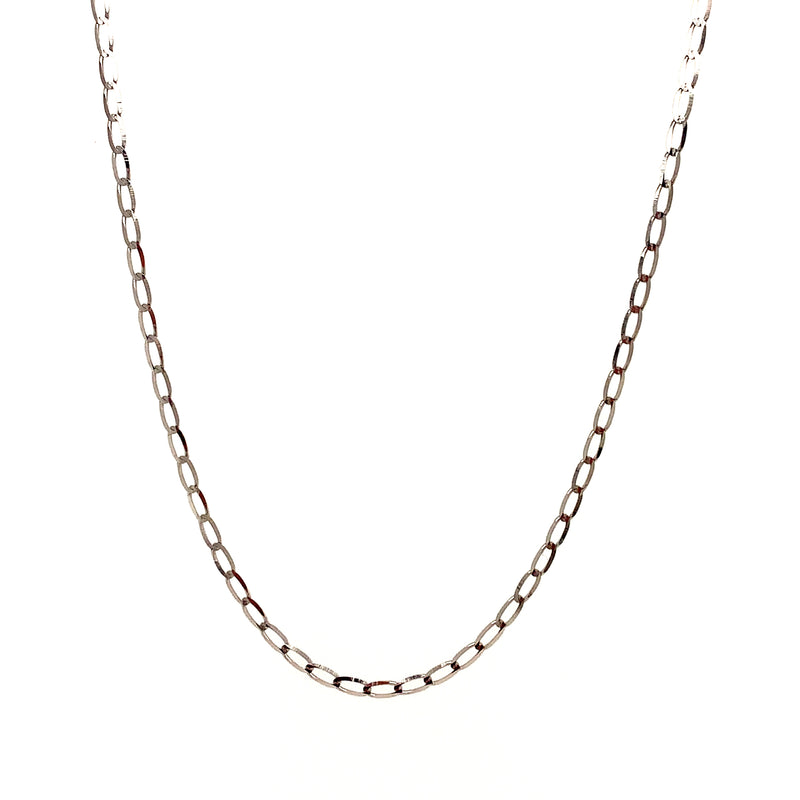 Cadena en oro blanco 10kt. 45cm