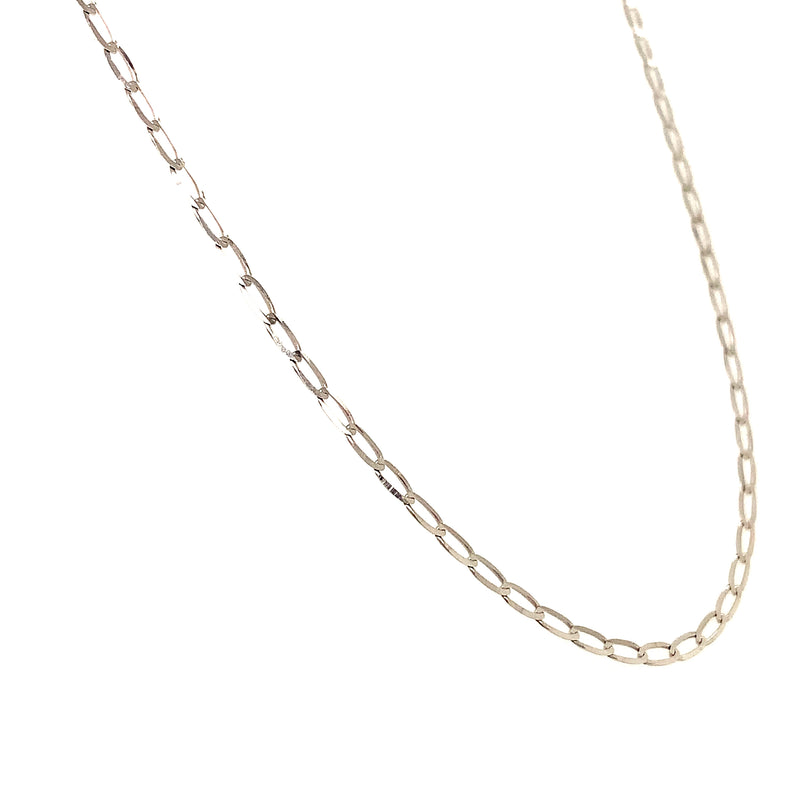 Cadena en oro blanco 10kt. 45cm