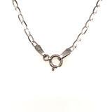 Cadena en oro blanco 10kt. 45cm