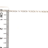 Cadena en oro blanco 10kt. 45cm