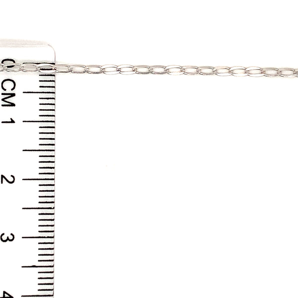 Cadena en oro blanco 10kt. 45cm