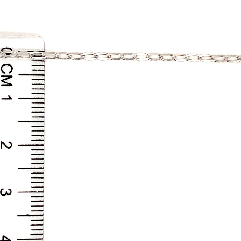 Cadena en oro blanco 10kt. 45cm