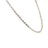Cadena en oro blanco 10kt. 45cm