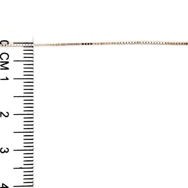 Cadena (veneciana) en oro blanco 10k. 45cm