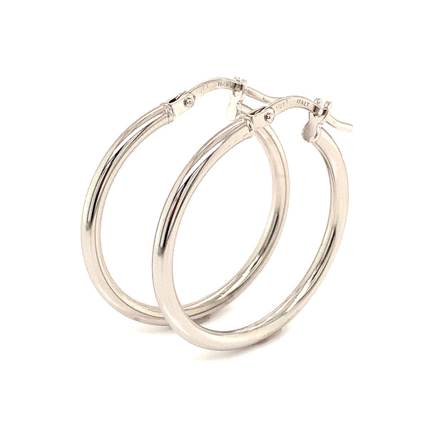 Argollas en oro blanco 10kt