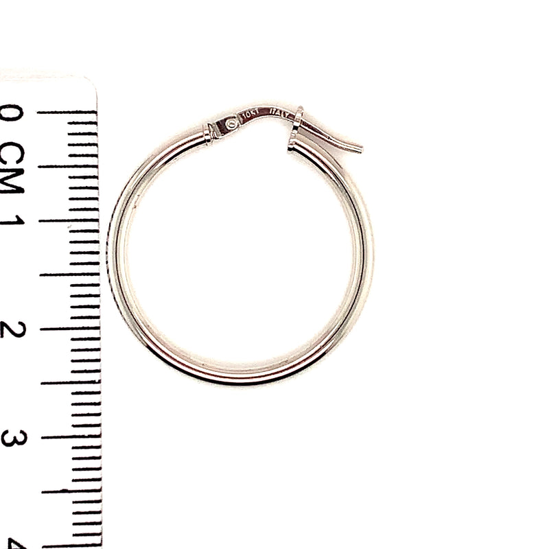 Argollas en oro blanco 10kt