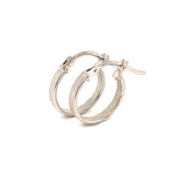 Argollas en oro blanco 10kt