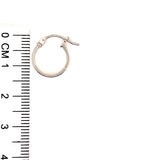 Argollas en oro blanco 10kt