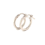 Argollas en oro blanco 10kt