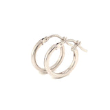 Argollas en oro blanco 10kt