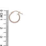 Argollas en oro blanco 10kt