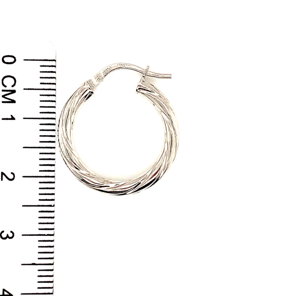 Argollas en oro blanco 10kt
