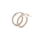 Argollas en oro blanco 10kt