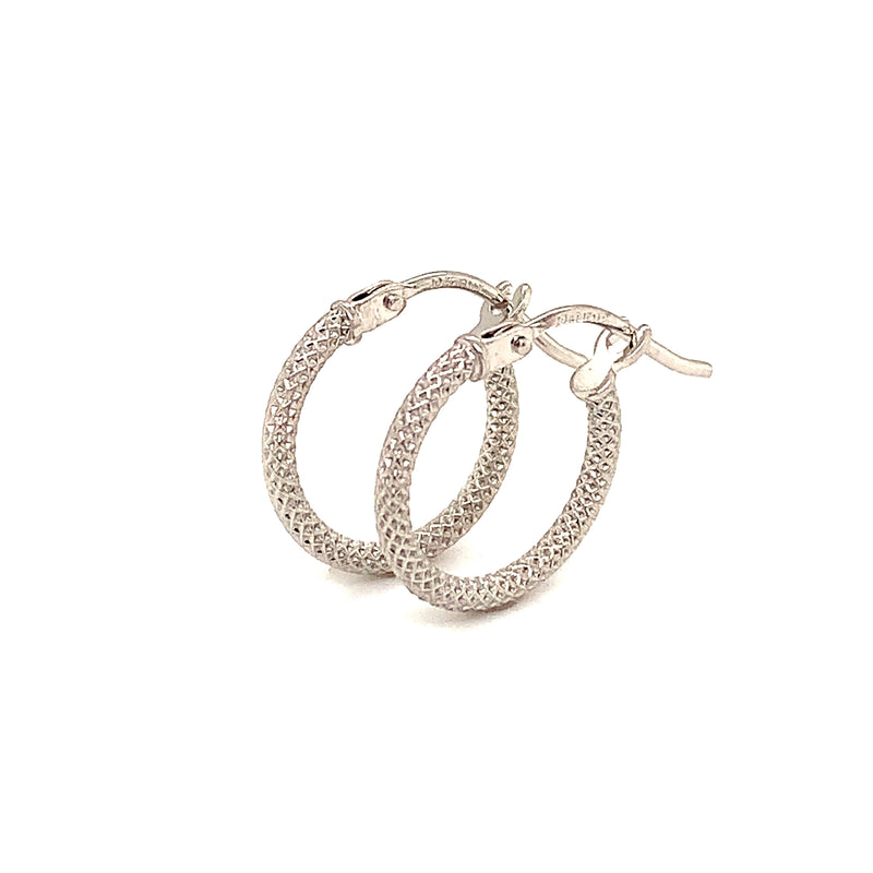 Argollas en oro blanco 10kt
