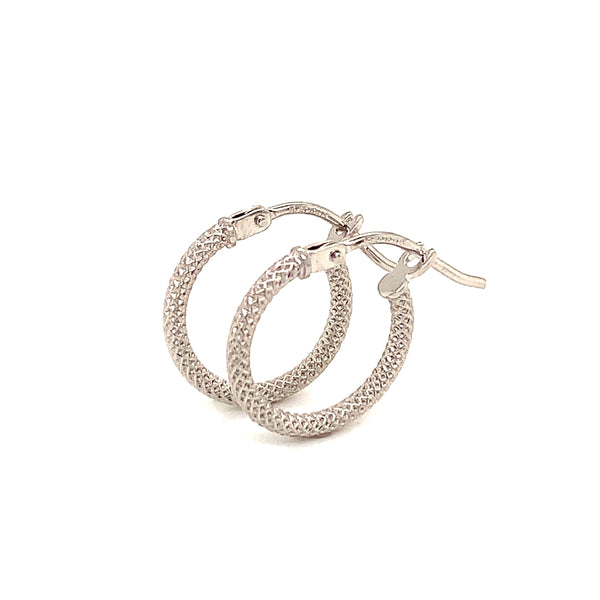 Argollas en oro blanco 10kt