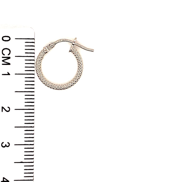 Argollas en oro blanco 10kt