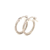 Argollas en oro blanco 10kt