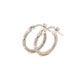 Argollas en oro blanco 10kt