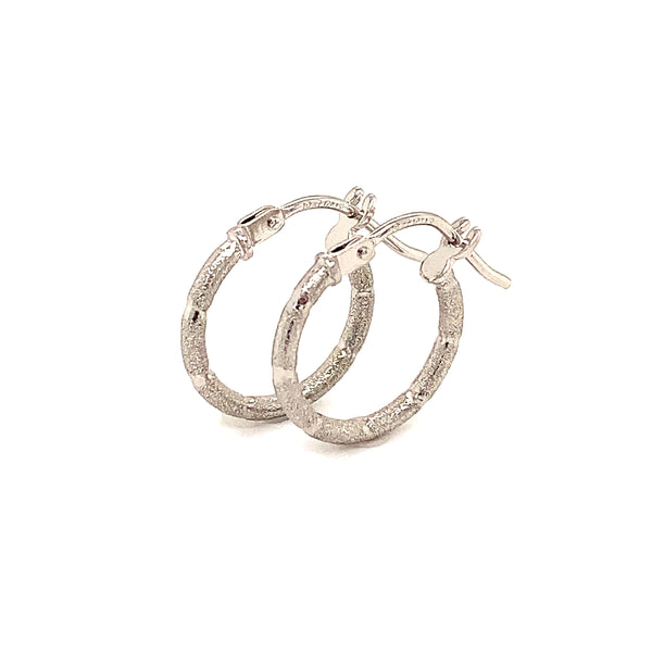 Argollas en oro blanco 10kt