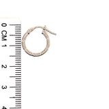 Argollas en oro blanco 10kt