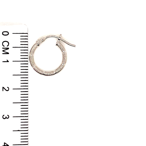 Argollas en oro blanco 10kt