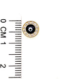 Aretes (ojo turco) con circones en oro amarillo 10KT