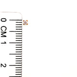 Aretes para bebés con circones en oro amarillo 18kt.