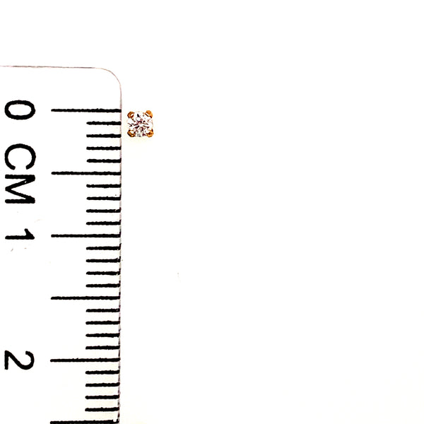 Aretes para bebés con circones en oro amarillo 18kt.