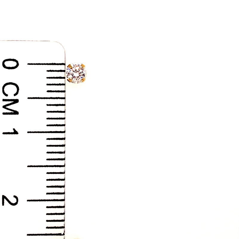 Aretes para bebés con circones en oro amarillo 18kt.