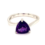 Anillo de amatista en plata 925