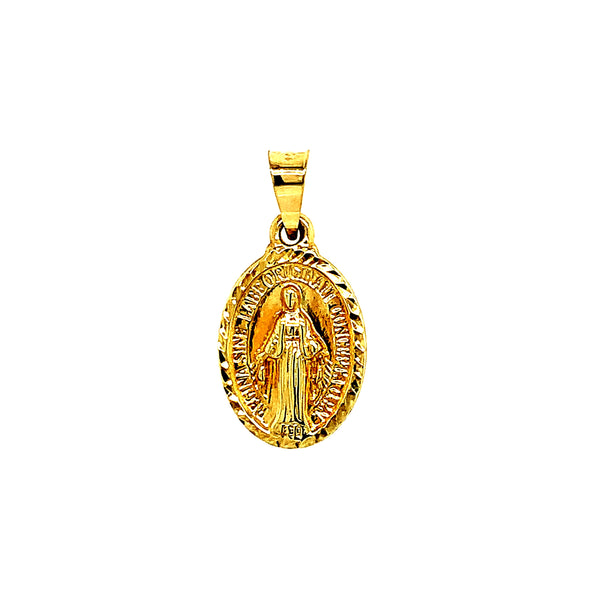 Dije (Virgen Milagrosa) en oro amarillo 10k