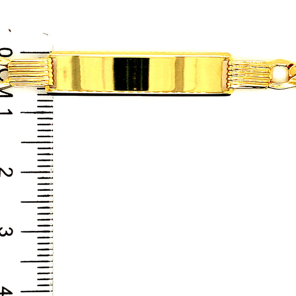 Pulsera gourmet en oro amarillo 10kt. 21cm