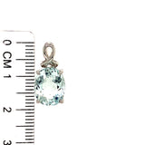 Dije de aguamarina en plata 925