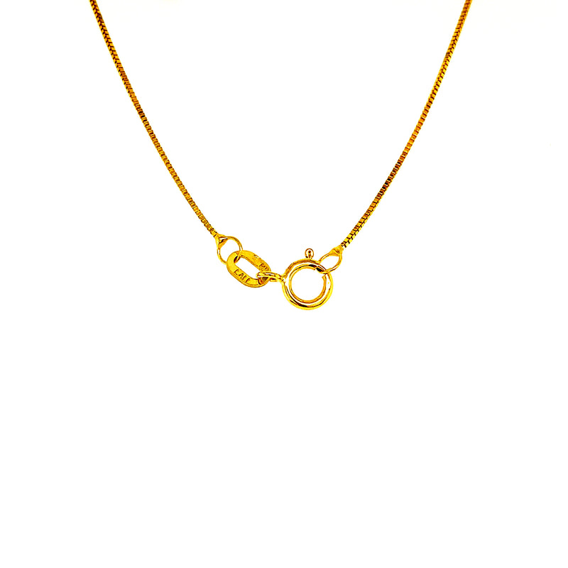 Collar de perlas blancas en oro amarillo 14kt. 45cm