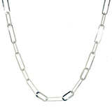 Collar (clip) en oro blanco 10k. 45cm