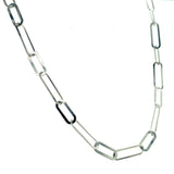 Collar (clip) en oro blanco 10k. 45cm