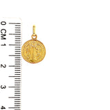 Dije (San Benito) en oro amarillo 10k
