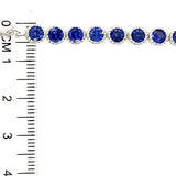 Pulsera ajustable de cuarzo de tanzanita en plata 925 13TAC-3.5CTS.