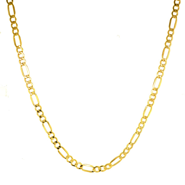 Cadena (cartier) en oro amarillo 10k. 45cm