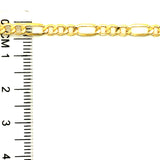 Cadena (cartier) en oro amarillo 10k. 45cm