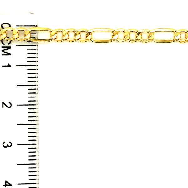 Cadena (cartier) en oro amarillo 10k. 45cm
