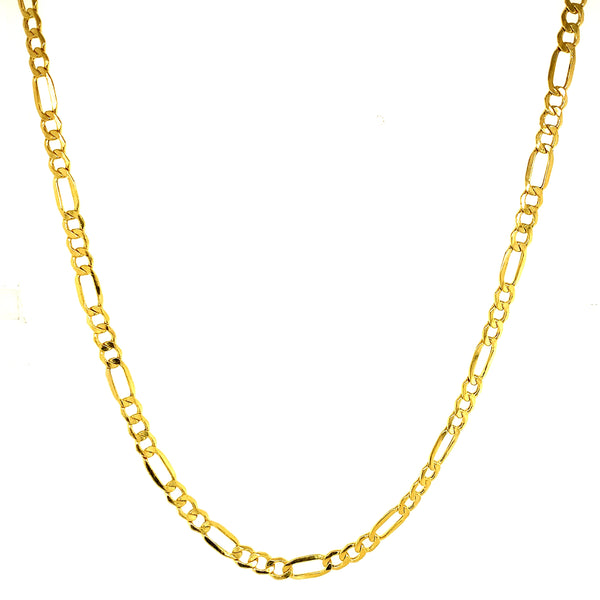 Cadena (cartier hueca) 60cm en oro amarillo 10k