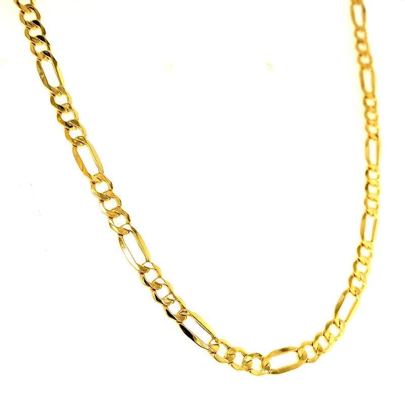 Cadena (cartier hueca) 60cm en oro amarillo 10k